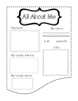 All About Me Banner by KG Mama | TPT