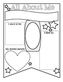 All About Me Banner by Crafts by Kelly Teacher | TPT