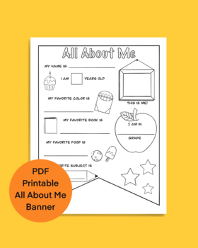 25 “All About Me” Journaling Prompts For Kids (On NO-PREP Journaling Paper)