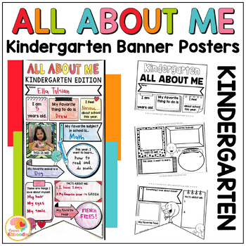 All About Me Banner Poster Activity First Day First Week of School ...