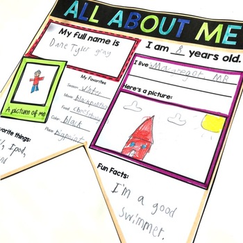 All About Me Banners: A Back to School Bulletin Board Display by ...