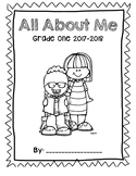 All About Me - Beginning/End of Year Memory Book