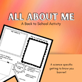 All About Me - Beginning of Year Activity