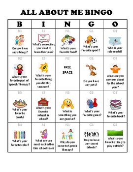All About Me Bingo by Elizabeth DeBerardinis | Teachers Pay Teachers