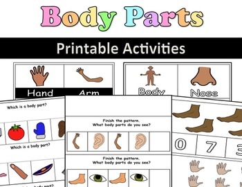 Preview of All About Me: Body Parts Themed Activities for Preschool, Pre-K & Kinder