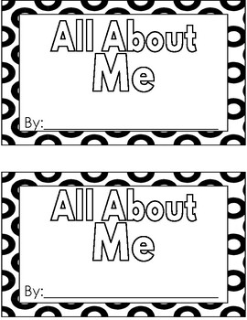 Preview of All About Me! Book