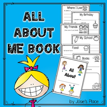 All About Me Book by Josie's Place | TPT