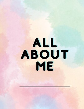 All About Me Book by Alice Anthony | TPT