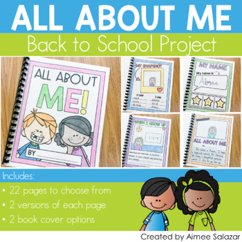 Preview of All About Me Book (Back to School Project) 