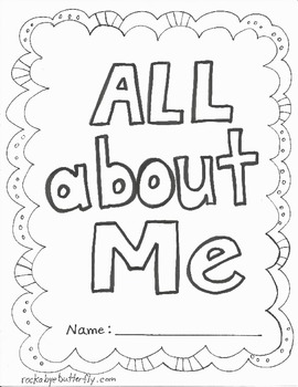 All About Me Book - Free Printables! by Rockabye Butterfly ...