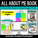 All About Me Book - Google Slides Project - Middle School 