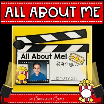 Preview of All About Me Book {Hollywood Movie Theme Writing Craftivity}