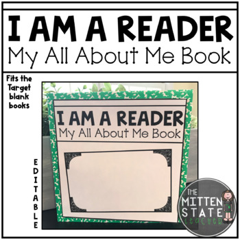 Preview of All About Me Book: I am a Reader: Back to School