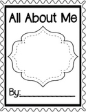 All About Me Book K-2