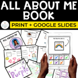 All About Me Book + Google Slides™ | Special Education