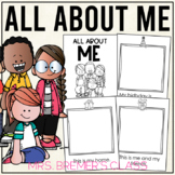 All About Me Booklet for Pre-Writers