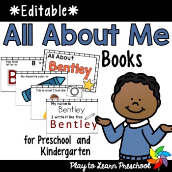 Preview of All About Me Books - Editable