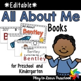 All About Me Books - Editable