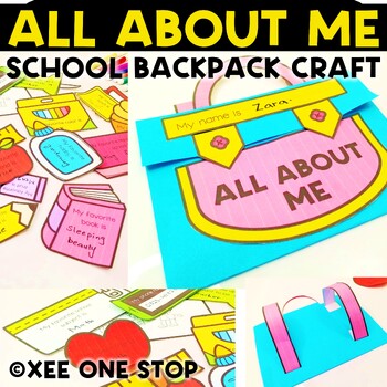 All About Me Brown Bag Back to School Backpack Craft by Xee One Stop