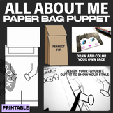 All About Me Brown Paper Bag Puppet Craft (6 pages)