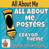 Back To School All About Me Bulletin Board - Crayon Theme