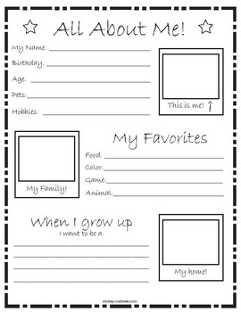 All About Me Bundle by Mickey Crabtree | Teachers Pay Teachers