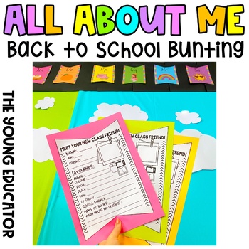 Preview of All About Me Bunting! - BACK TO SCHOOL!