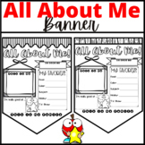 All About Me Bunting Banner Back to School First Day Activity