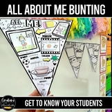 All About Me Bunting Display | Get To Know You Activity