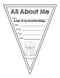 Back to School: All About Me Pennant Banner