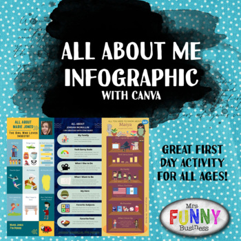Preview of All About Me Canva Infographic