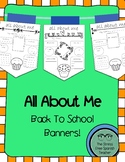 All About Me! Class Back to School Banners, English version