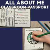 All About Me | Classroom Passport | Back to School