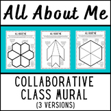 All About Me Collaborative Class Mural Back to School Bull