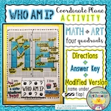 All About Me Coordinate Plane Math Activity