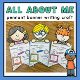 All About Me Craft Pennant Banner | First week of school |