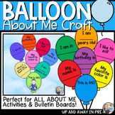 All About Me Craft - Up & Away Balloon Activity - Back to 