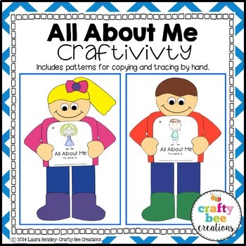 All About Me Craft by Crafty Bee Creations | Teachers Pay Teachers