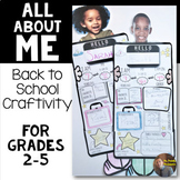 All About Me Craftivity: Print and Go Activity for the Fir
