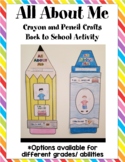 All About Me Crayon and Pencil Crafts for Back to School