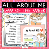 All About Me Day of the Week Get to Know Me Fun Back to Sc