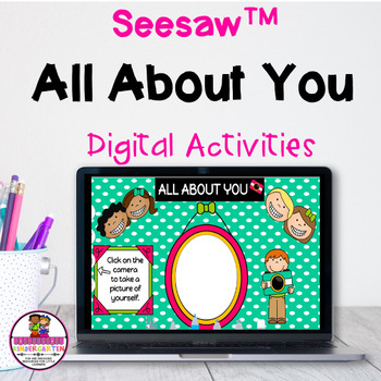 Preview of All About Me Digital Activity Seesaw Preloaded Distance Learning