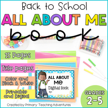 All About Me Digital Book | Google Slides | Distant Learning | TpT