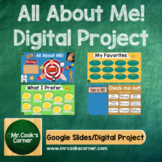 All About Me! Digital Project (BOY/Ice Breaker/Getting to 