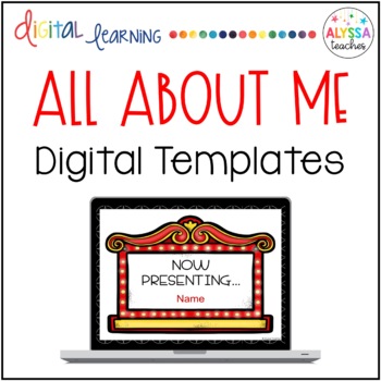 Preview of All About Me Digital Templates (Movie-Themed)