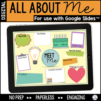 Digital All About Me - All About Me in Google Slides - Back to