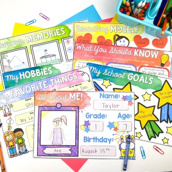 All About Me | Back to School Activities by Elementary Island | TpT