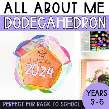 Preview of All About Me Dodecahedron - Back to School Craft Activity and Display