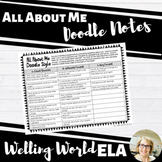All About Me Doodle Notes--EDITABLE