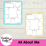 All About Me (Drawing & Writing Activity) - Kindergarten |